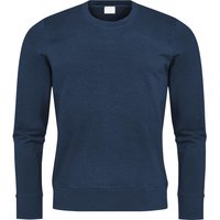 Mey Herren Sweatshirt blau Baumwolle unifarben von mey