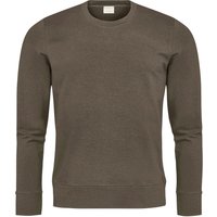 Mey Herren Sweatshirt grün Baumwolle unifarben von mey