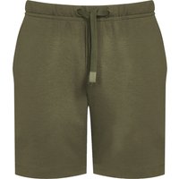 Mey Herren Sweatshorts grün Baumwolle unifarben von mey