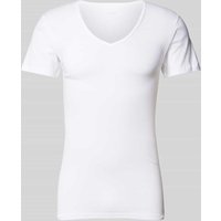 Mey T-Shirt mit V-Ausschnitt in Weiss, Größe L von mey