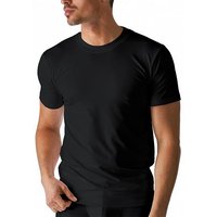 Mey Herren T-Shirt schwarz Baumwolle unifarben von mey