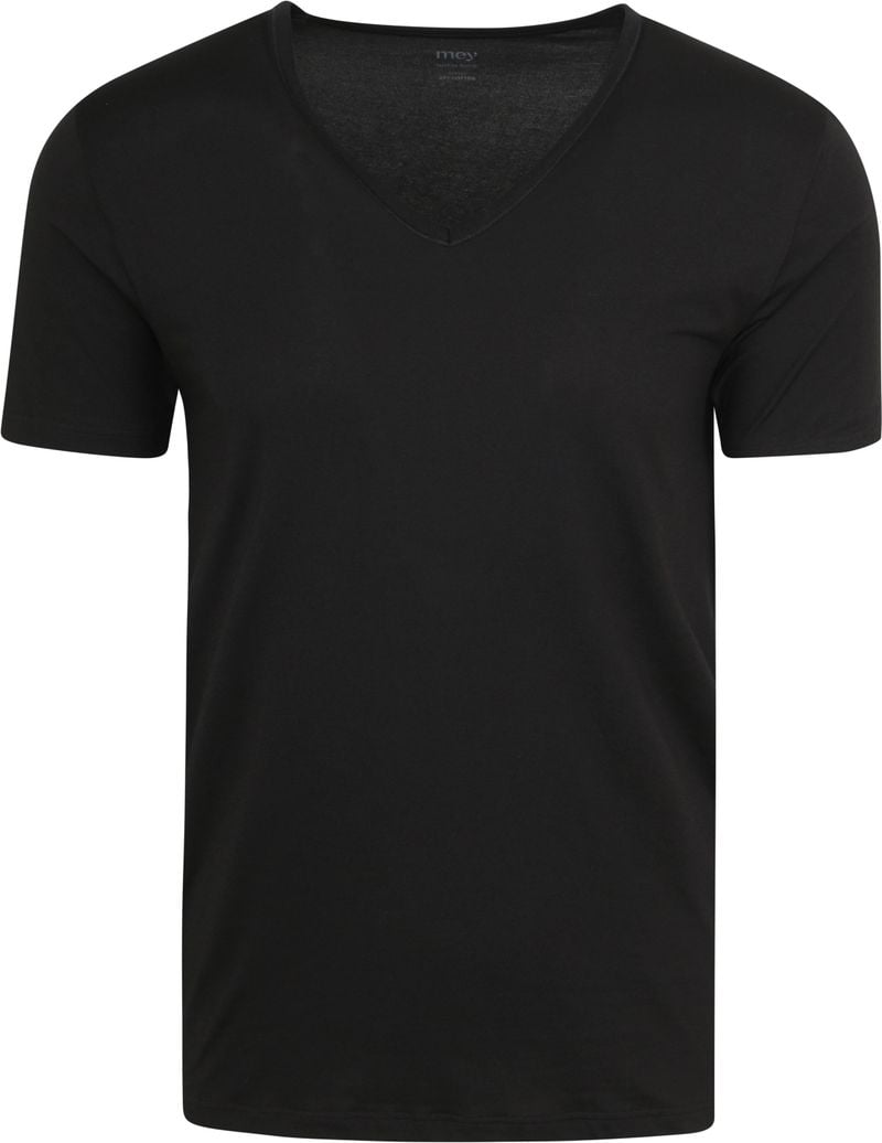 Mey V-Ausschnitt Dry Cotton T-Shirt Schwarz - Größe 4XL von mey