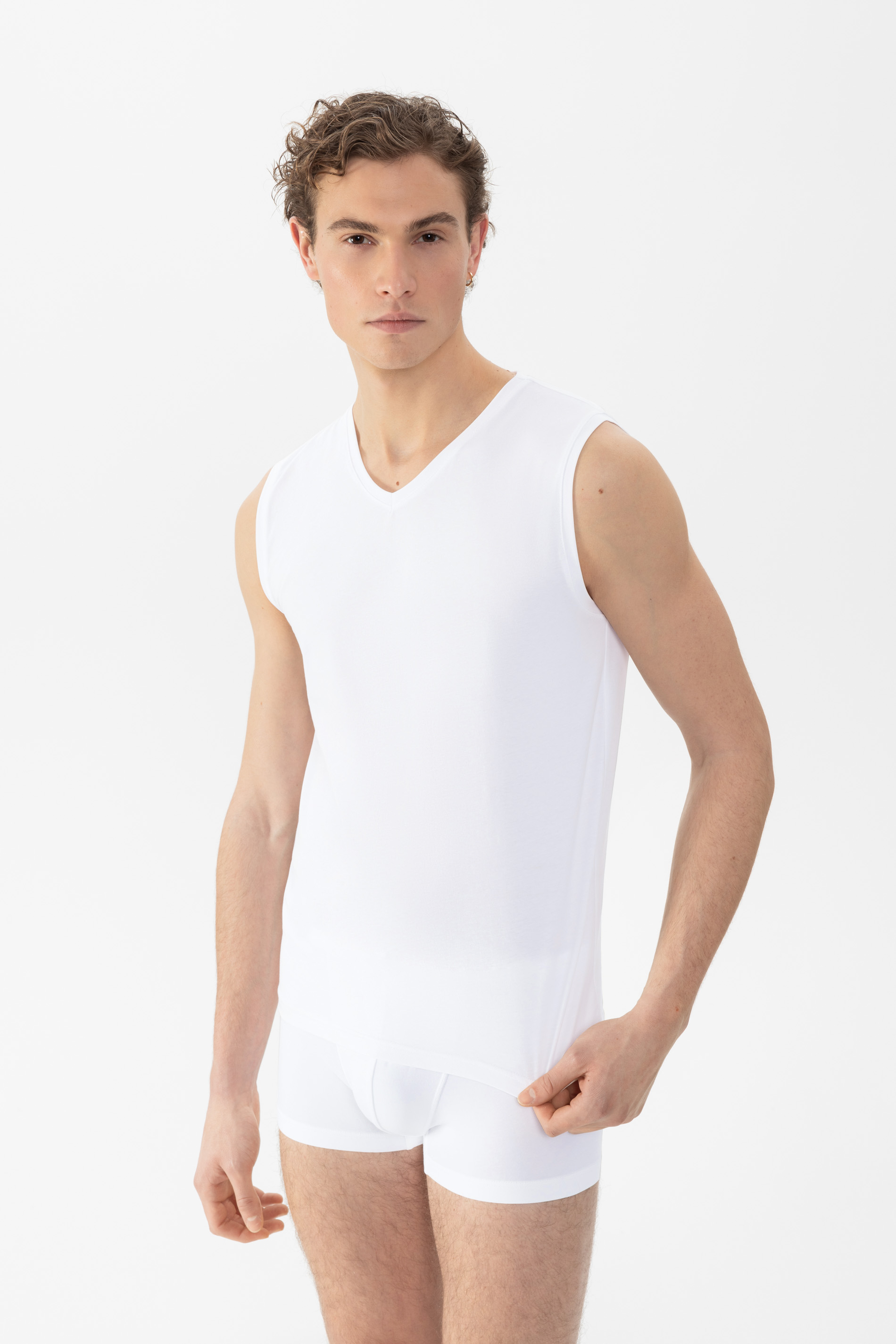 Muskel-Shirt Serie Comfort Cotton Weiss von mey