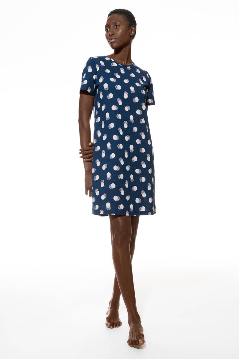 Nachthemd Serie Scribbled Dots Deep Marine von mey