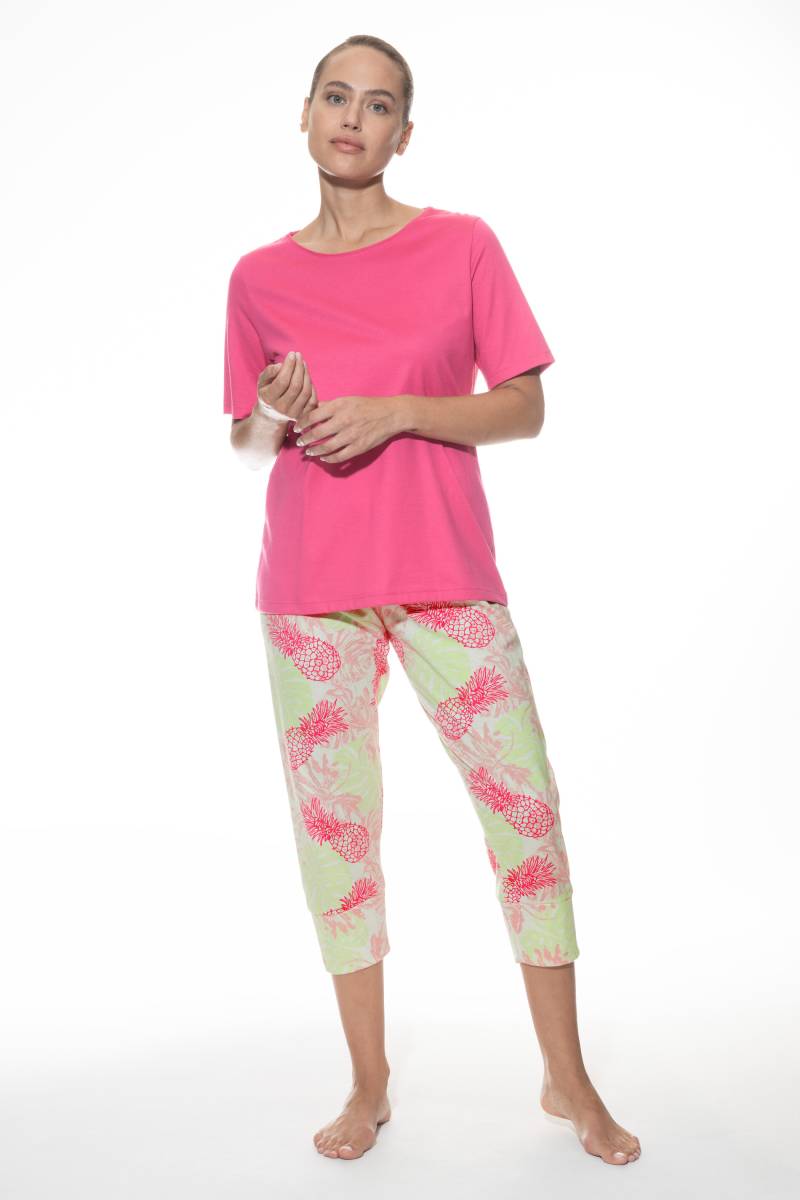 Pyjama Serie Pink Pineapple Raspberry Pink von mey