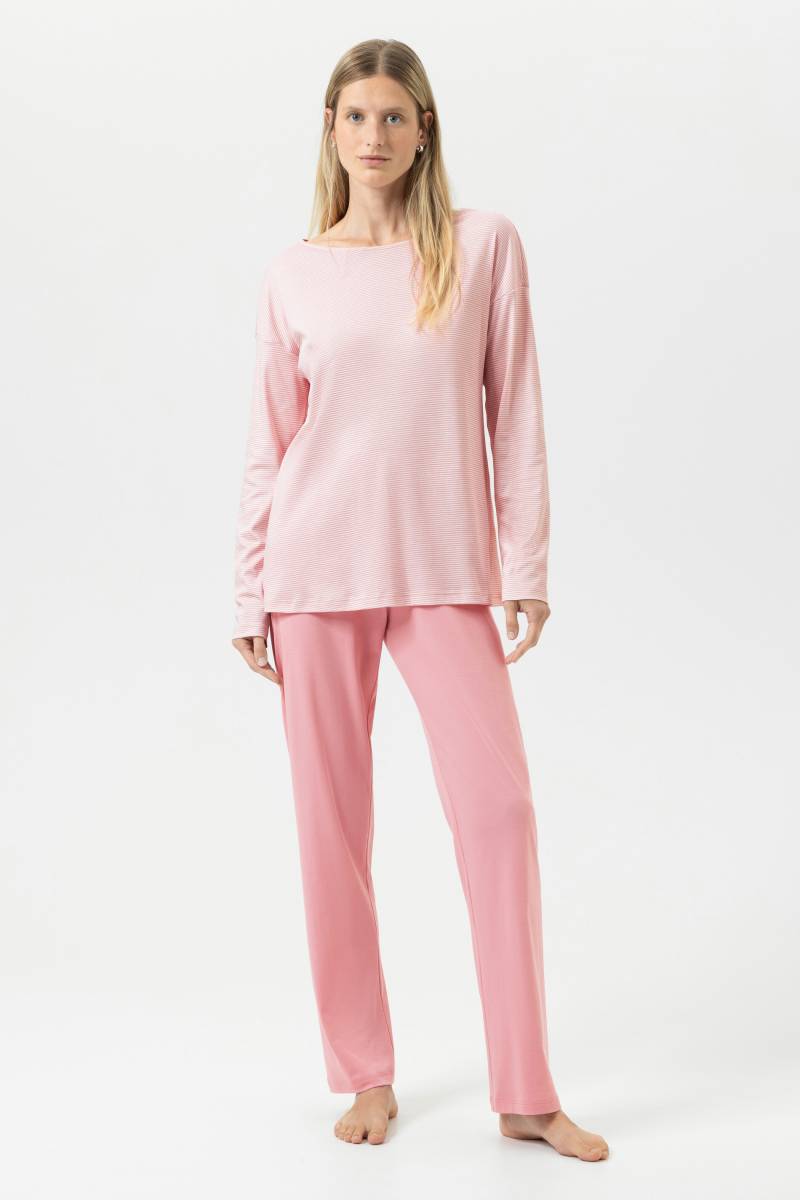 Pyjama Serie Simple Stripes Bridal Rose von mey