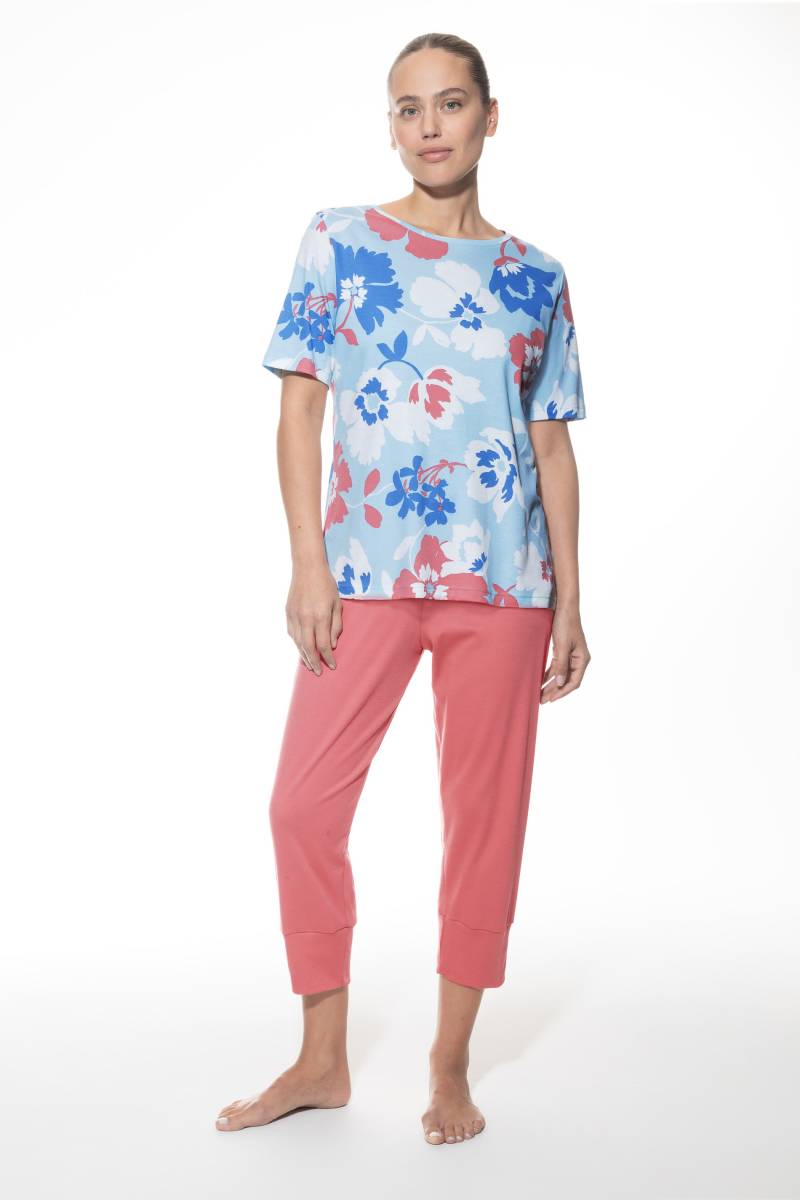 Pyjama Serie Springrose Blue Paradise von mey