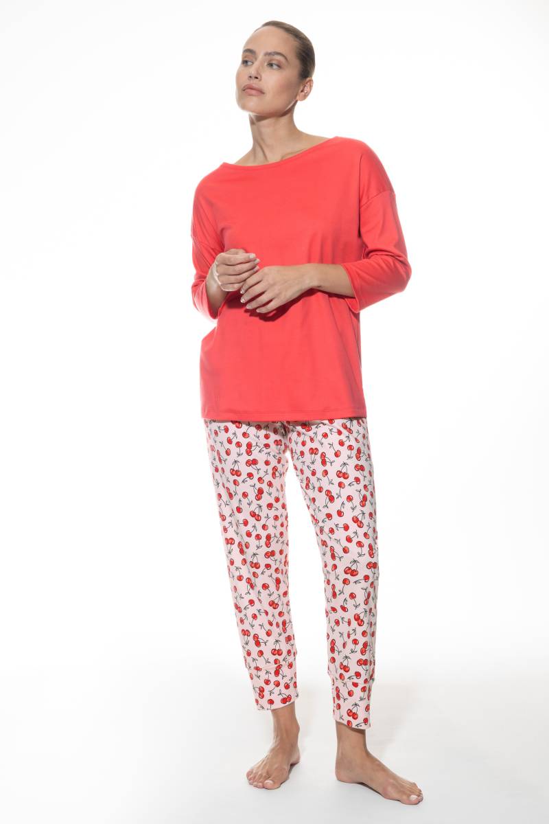 Pyjama-Set Serie Cherry Rush Bonbon Pink von mey