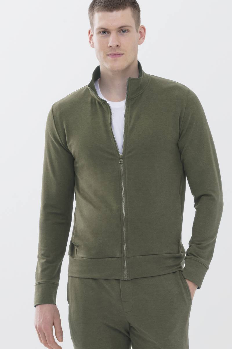 Reißverschlussjacke Serie Enjoy Safari Green von mey