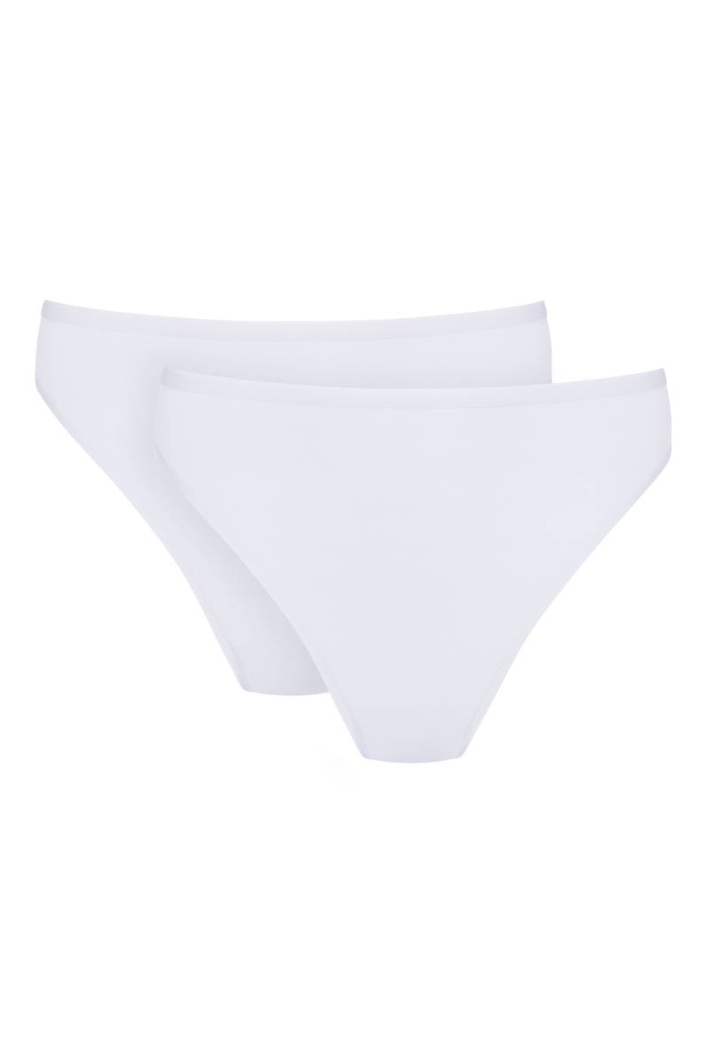 Retro Jazz-Pants | Doppelpack Serie Pure Sense Weiss von mey