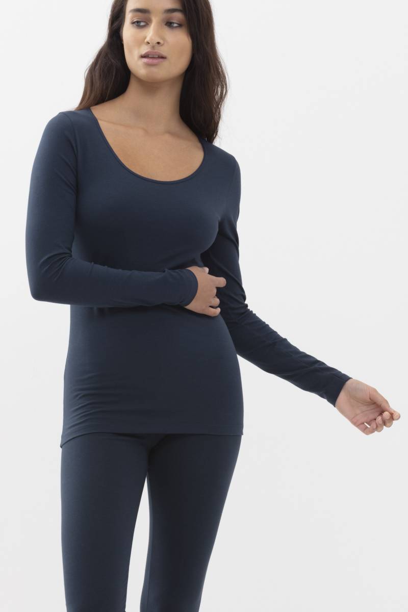 Shirt langarm Serie Cotton Pure Night Blue von mey