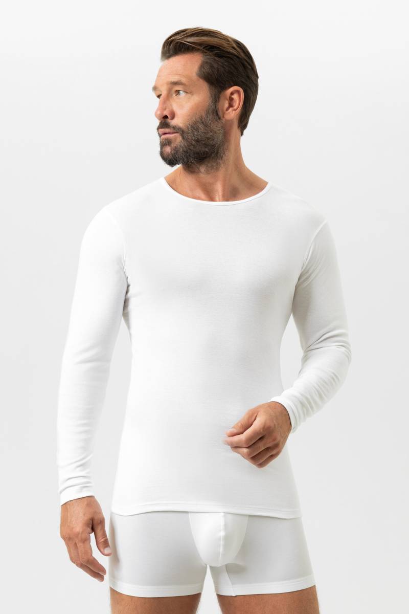 Shirt langarm Serie Casual Cotton Weiss von mey