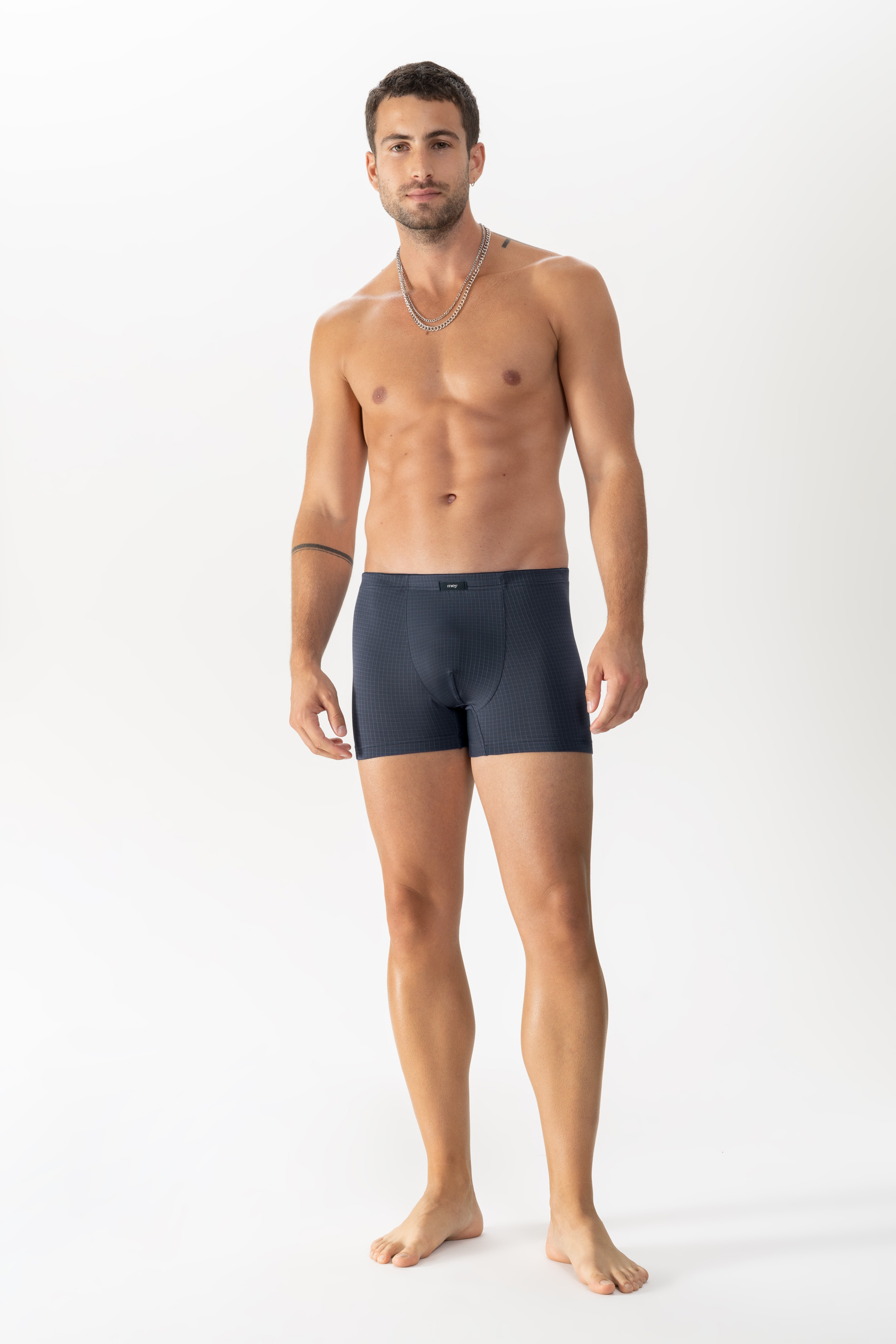 Shorty Serie Blue Check Yacht Blue von mey