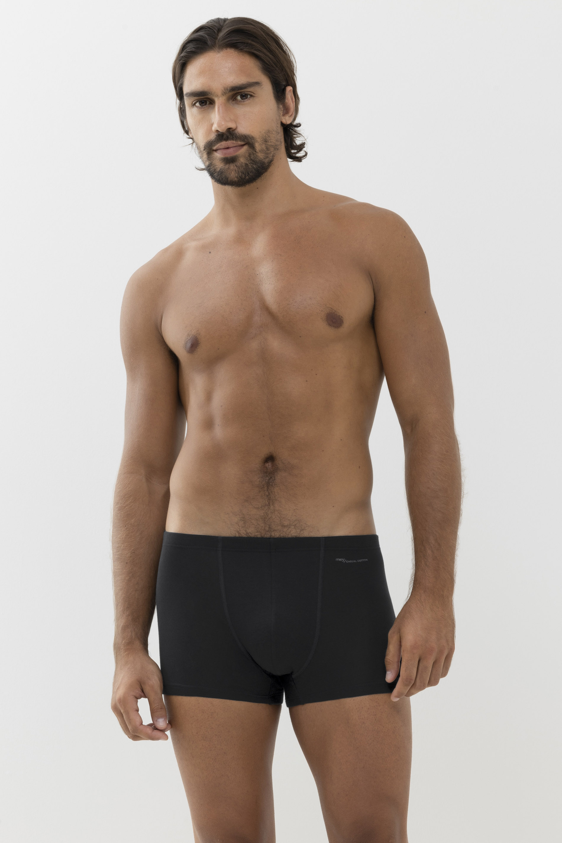 Shorty Serie Casual Cotton Schwarz von mey