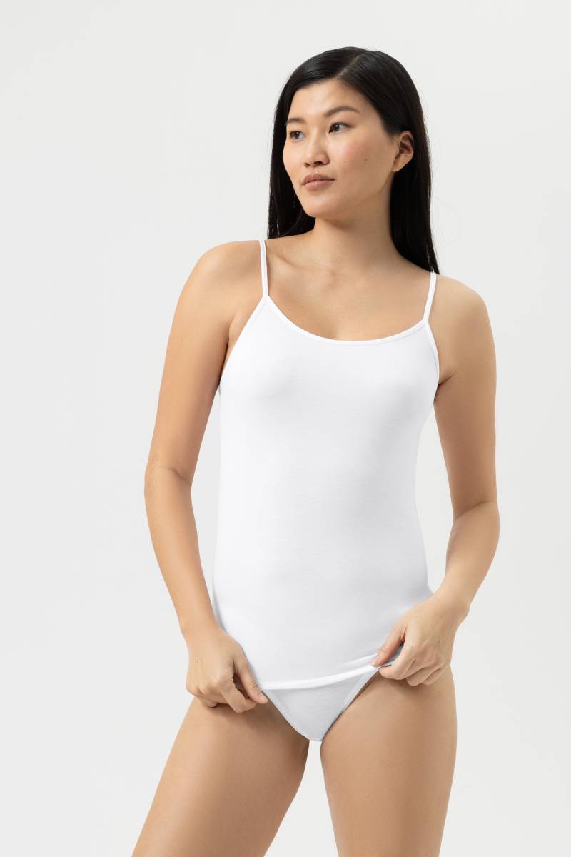 Spaghetti Top Serie Modal Pure Weiss von mey