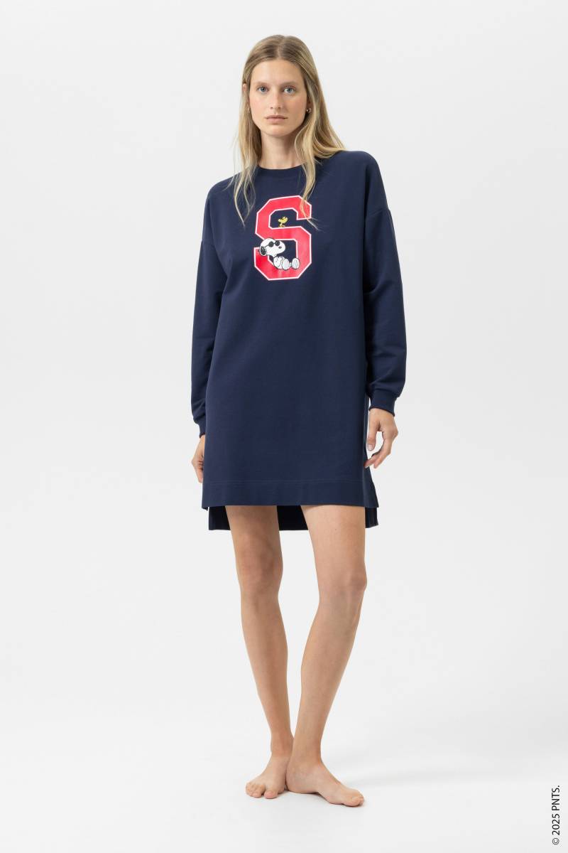 Sweat Dress langarm Serie mey x Peanuts Yacht Blue von mey
