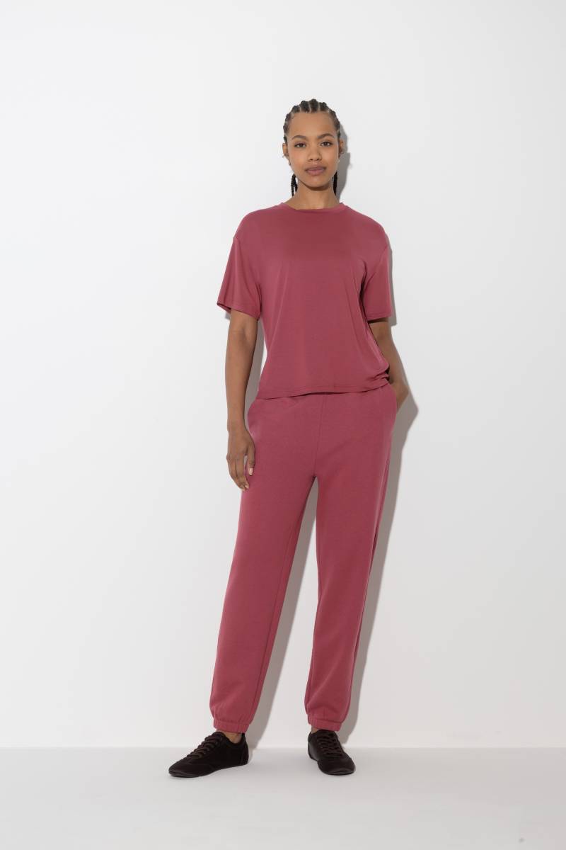 Sweatpants knöchellang Serie Calming Cotton Beau Bordeaux von mey