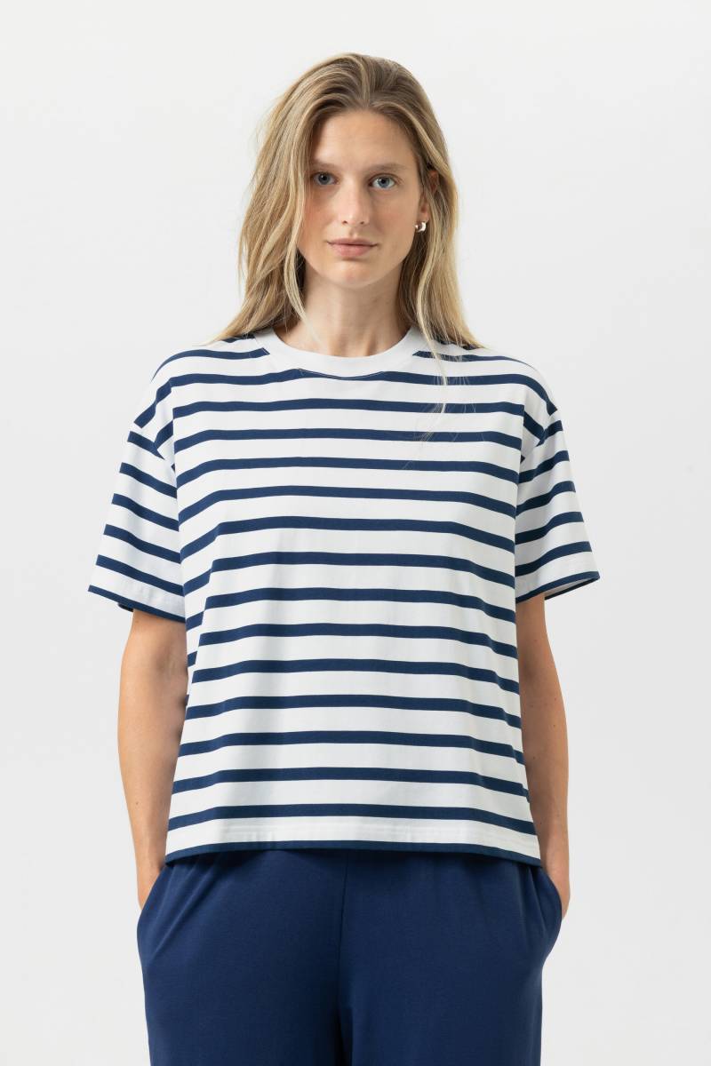 T-Shirt Serie Breezy Stripes Blue Zodiac von mey