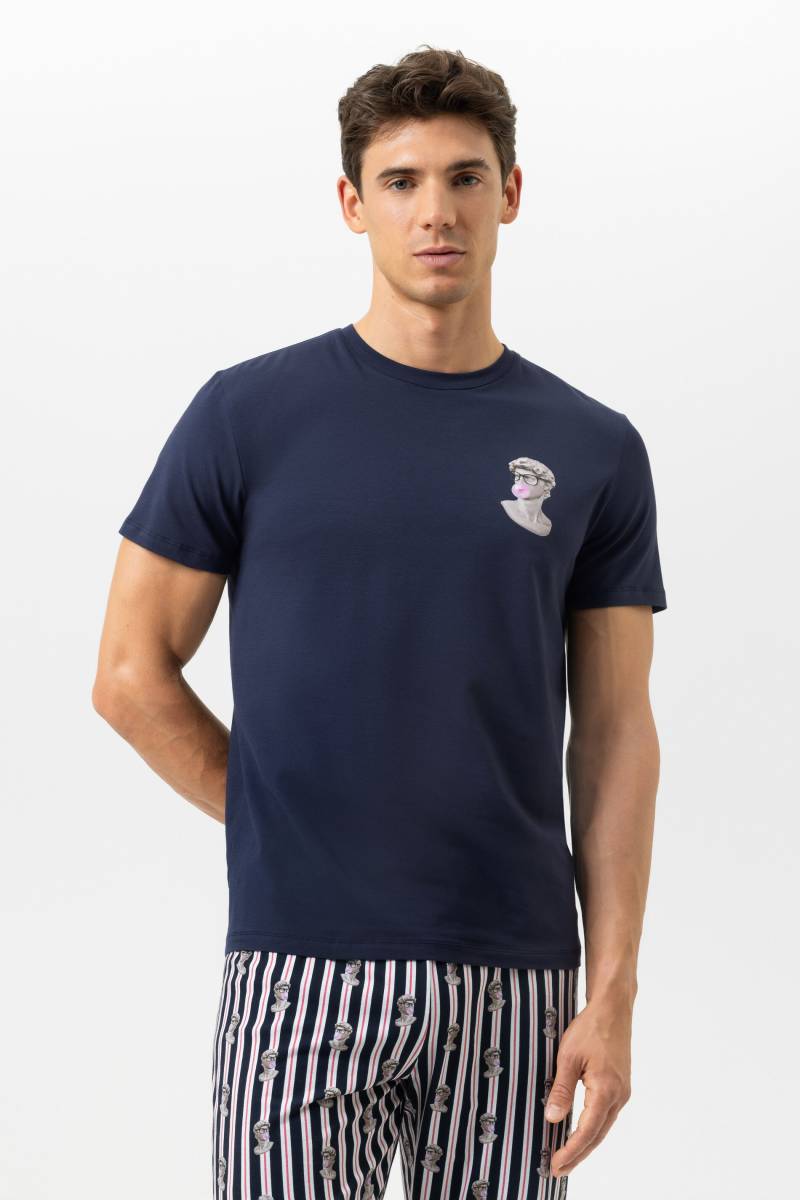 T-Shirt Serie Marble Muse Yacht Blue von mey