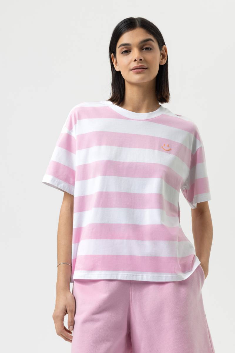 T-Shirt Serie Streaked Lines Soft Pink von mey