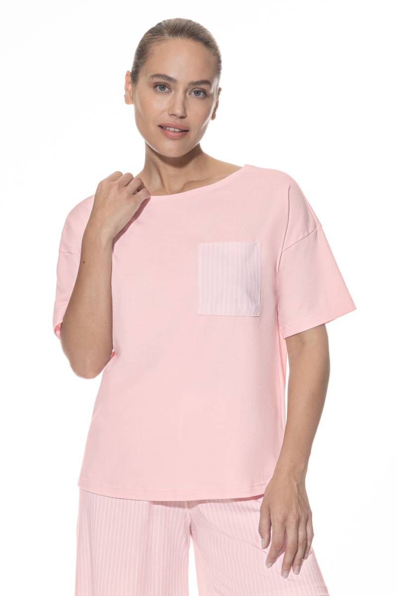 T-Shirt kurzarm Serie Adorable Lines Bonbon Pink von mey