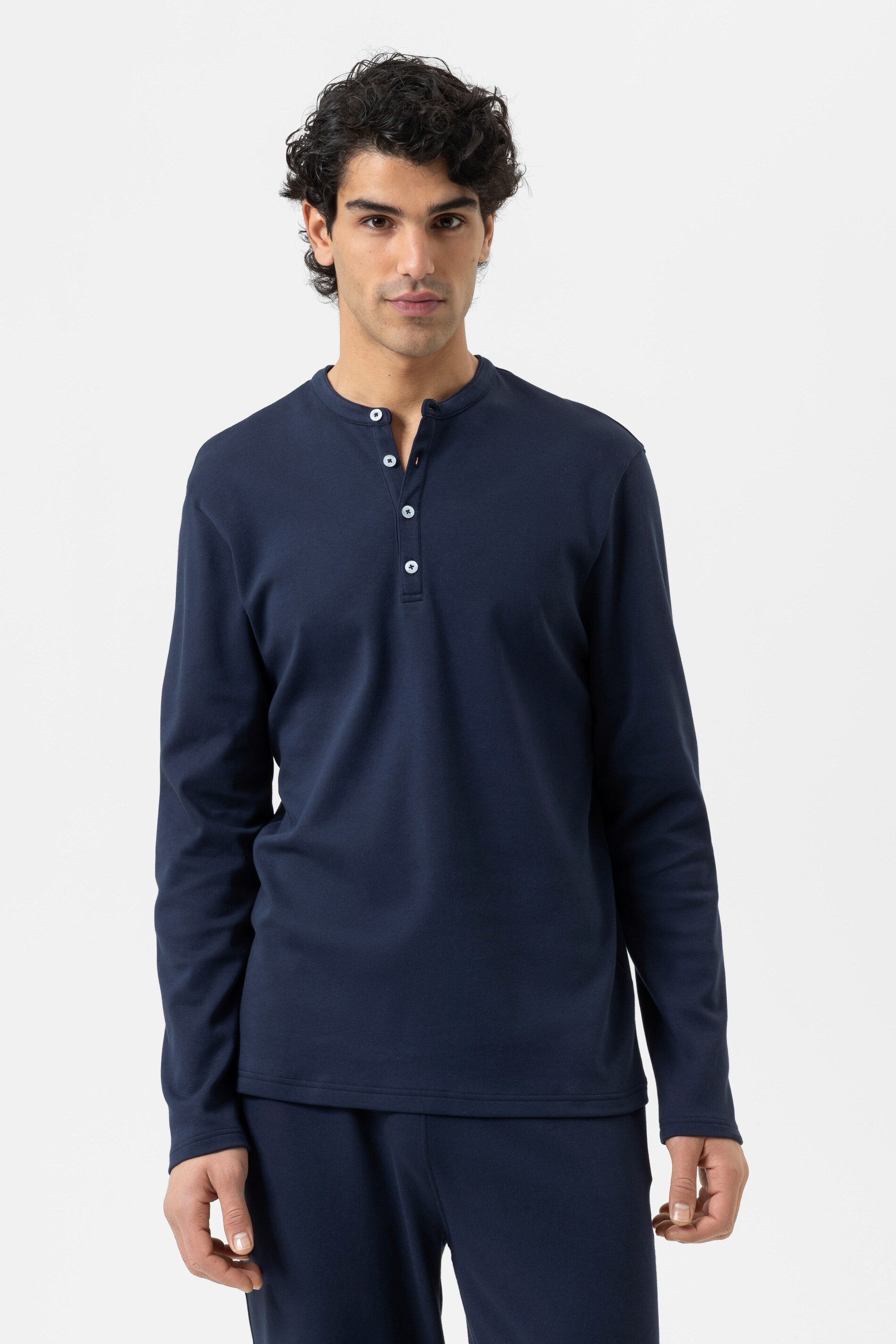 T-Shirt langarm Serie Homey Yacht Blue von mey