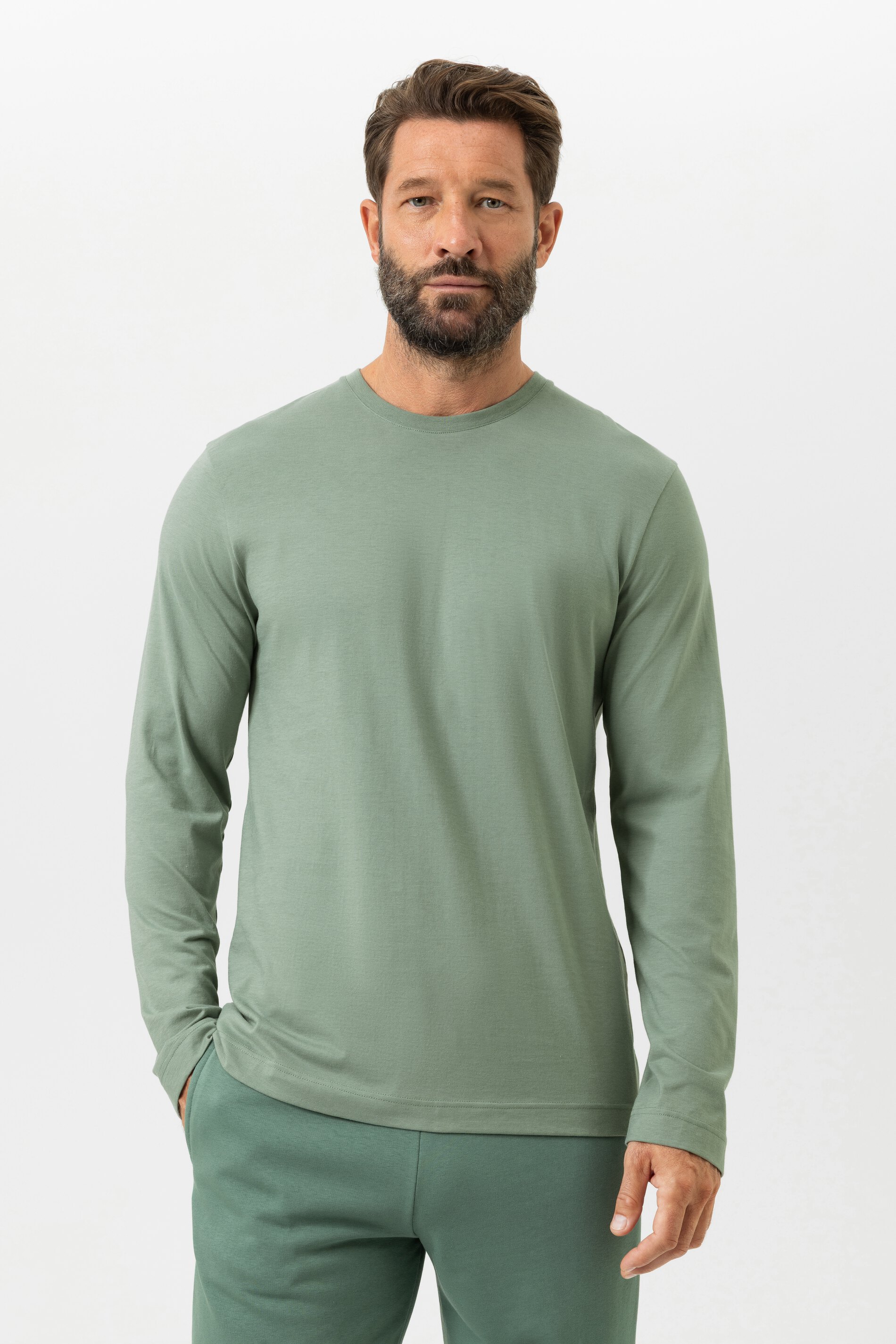 T-Shirt langarm Serie Neo Eden Green von mey