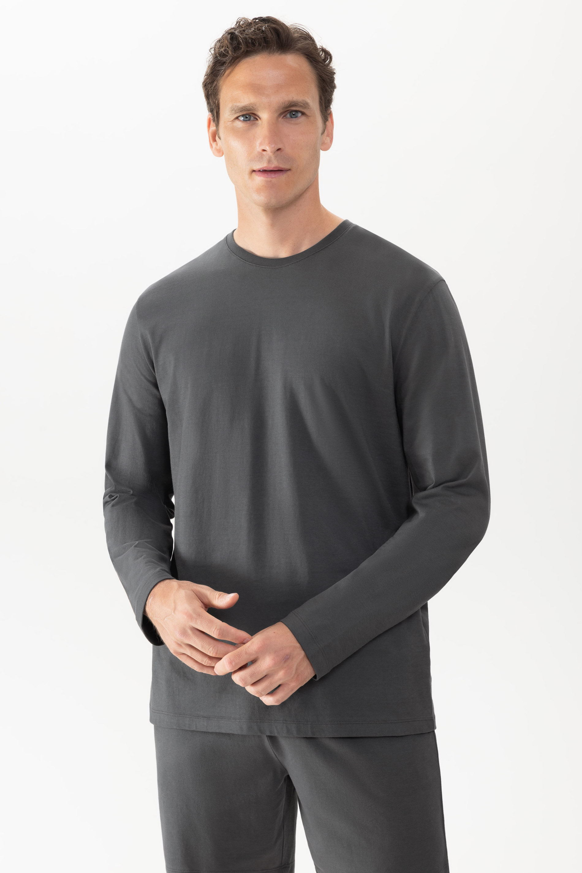 T-Shirt langarm Serie Neo Thunder Grey von mey