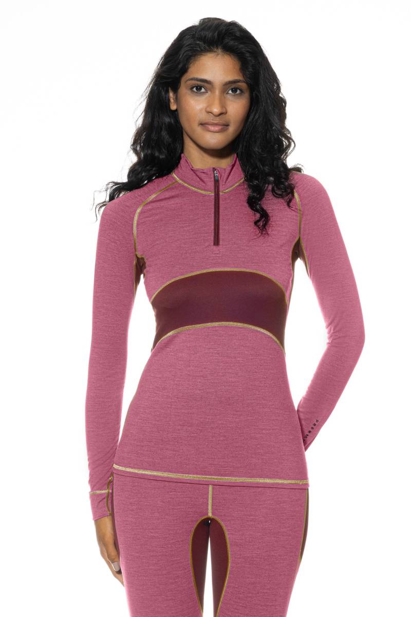 T-Shirt langarm Serie PRFRMNC+ Energetic Red Melange von mey