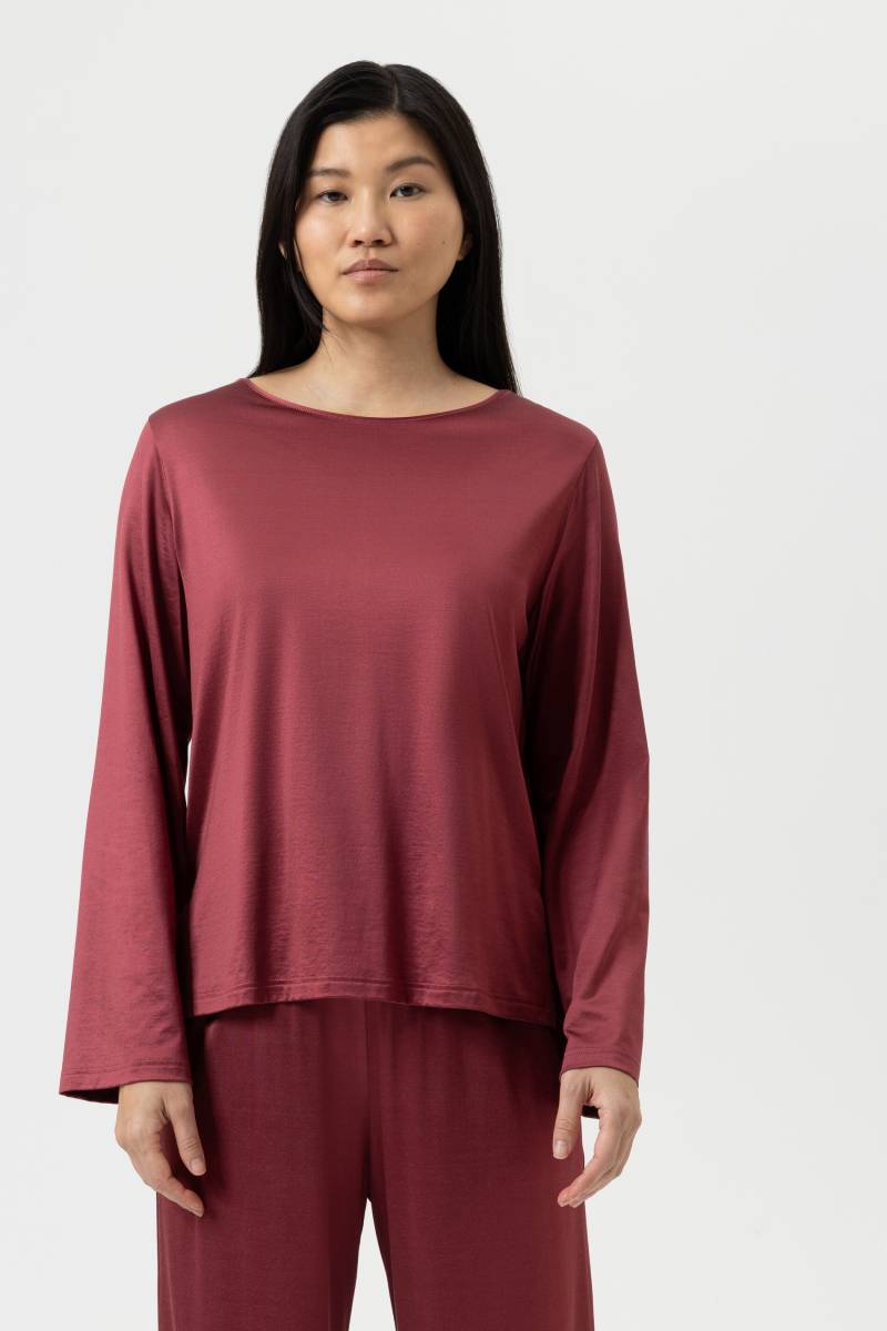 T-Shirt langarm Serie Pure Shine Beau Bordeaux von mey