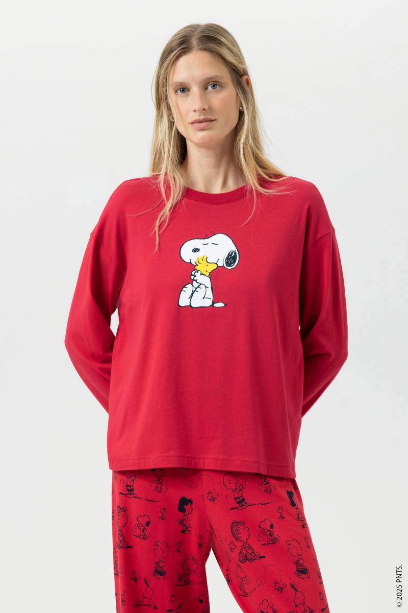 T-Shirt langarm Serie mey x Peanuts Absolute Red von mey