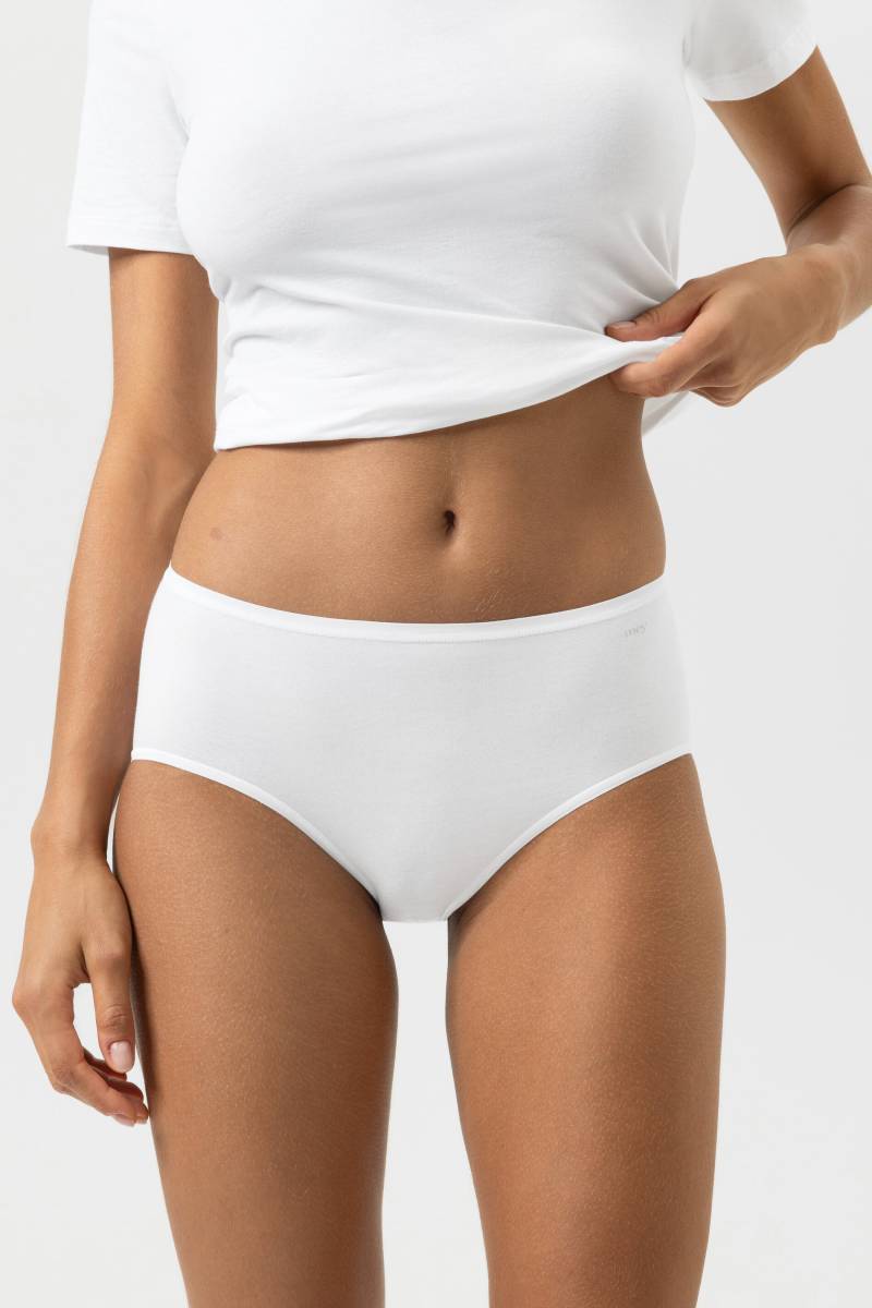 Taillen-Slip Serie Superfine Organic Weiss von mey
