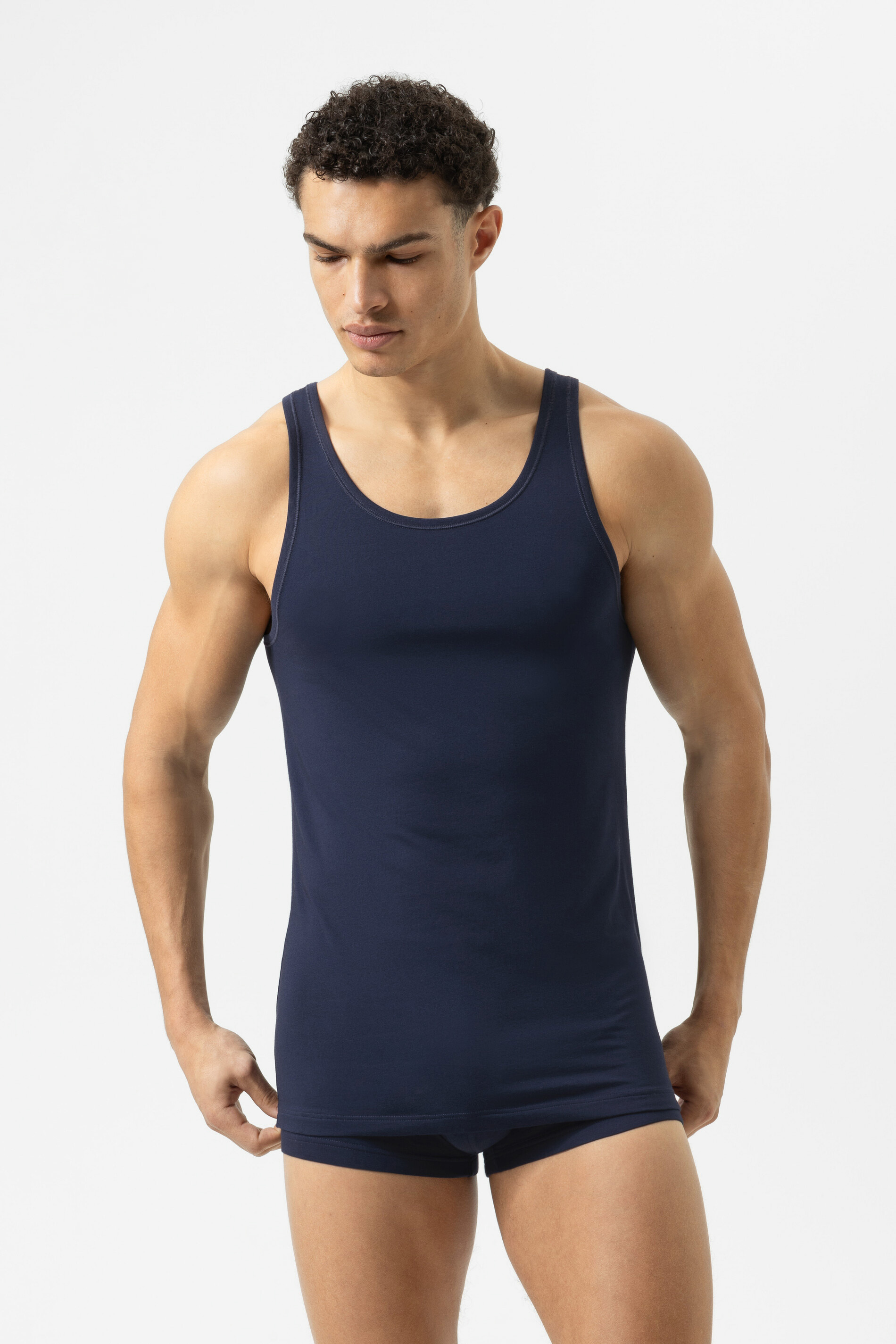 Tank Top Serie Dry Cotton Yacht Blue von mey