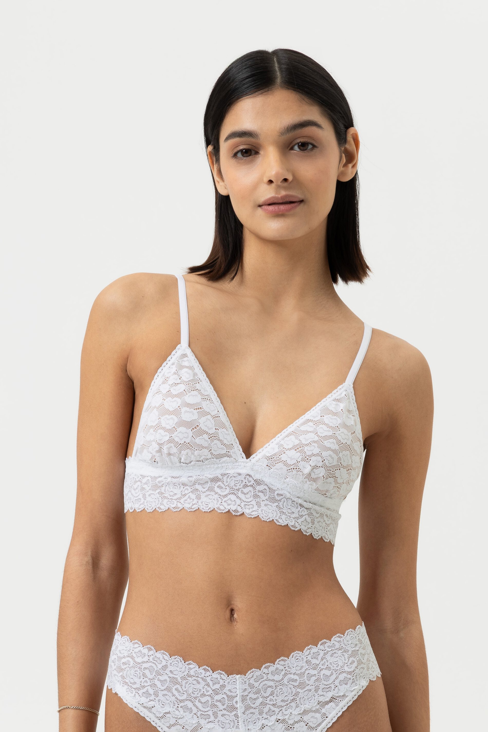 Triangel-BH Serie Savage Lace Weiss von mey