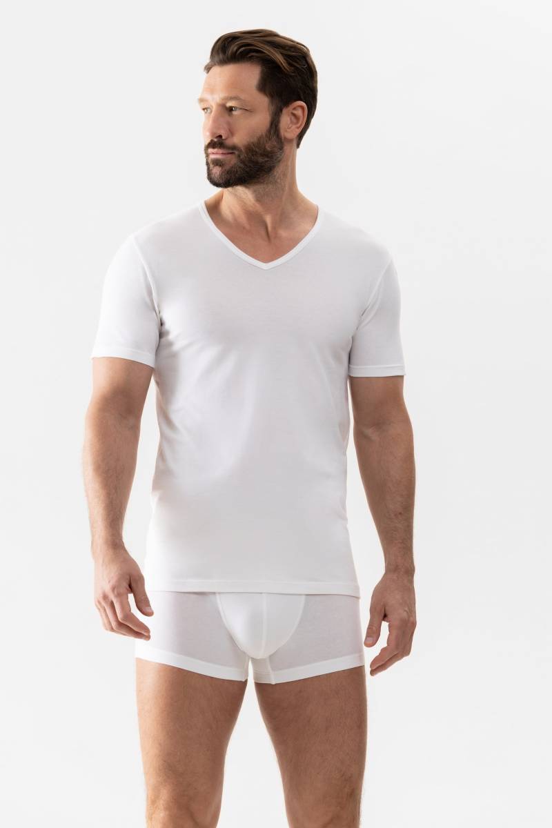 V-Neck Serie RE:THINK Weiss von mey