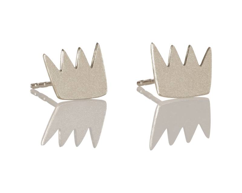 Silber Krone Ohrringe, Kleine Ohrstecker, Prinzessin Schmuck, Königin Königlicher Silberne Posts Silber Krone Ohrringe, Kleine Ohrstecker, Prinzessin Schmuck, Königin Königlicher Silberne Posts von meytalbarnoy
