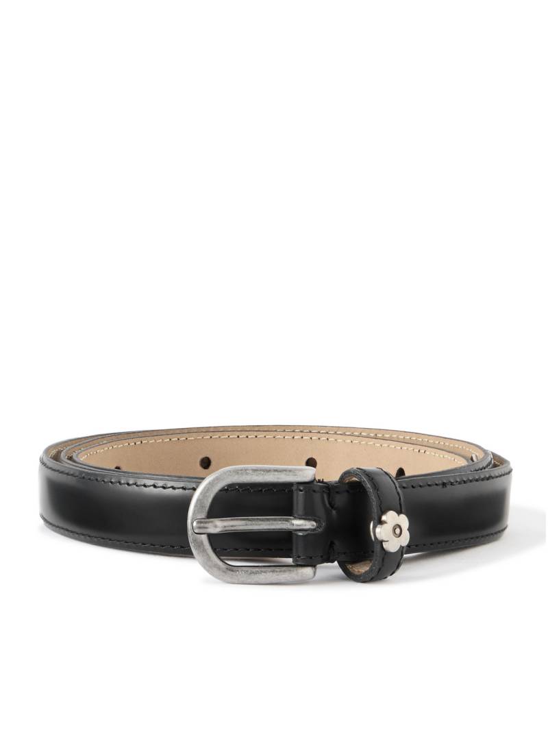 mfpen - Purpose 2cm Embellished Glossed-Leather Belt - Men - Black von mfpen