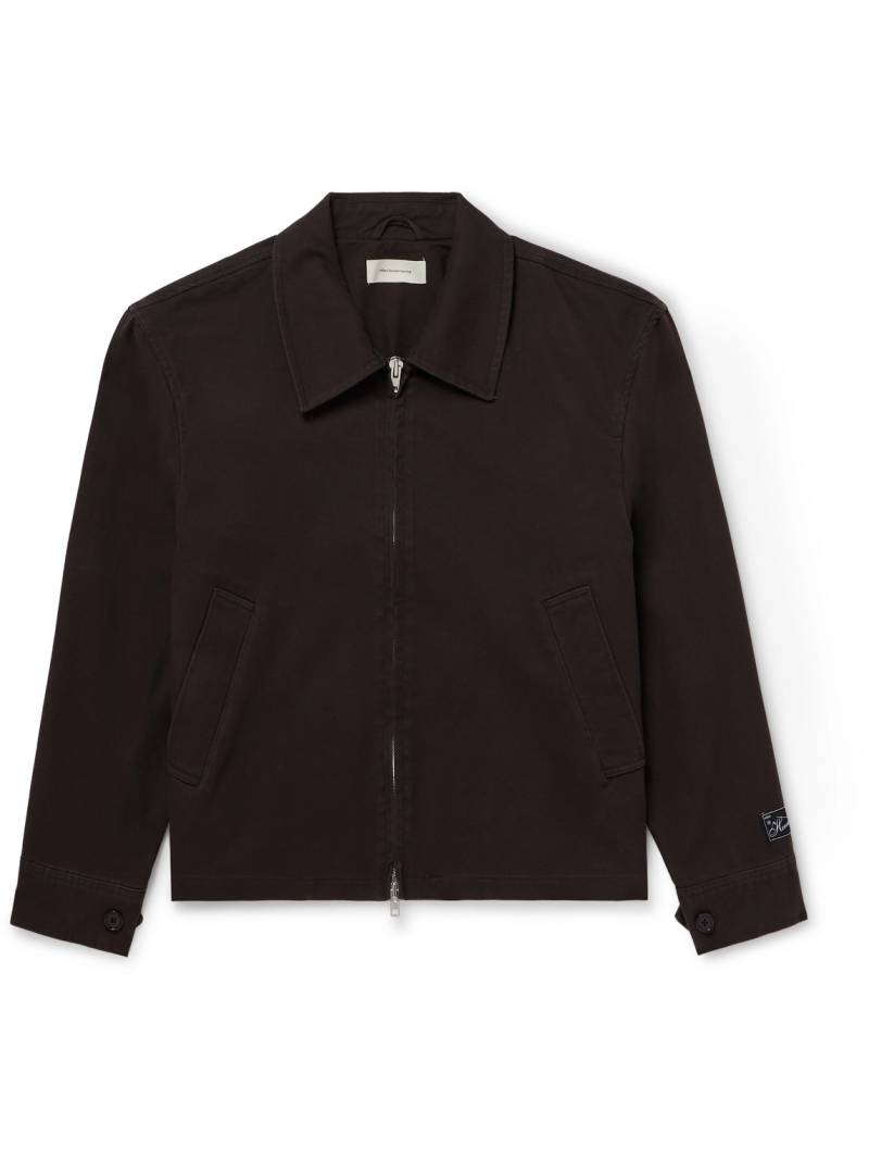 mfpen - Work Logo-Appliquéd Cotton-Blend Twill Jacket - Men - Black - XXL von mfpen