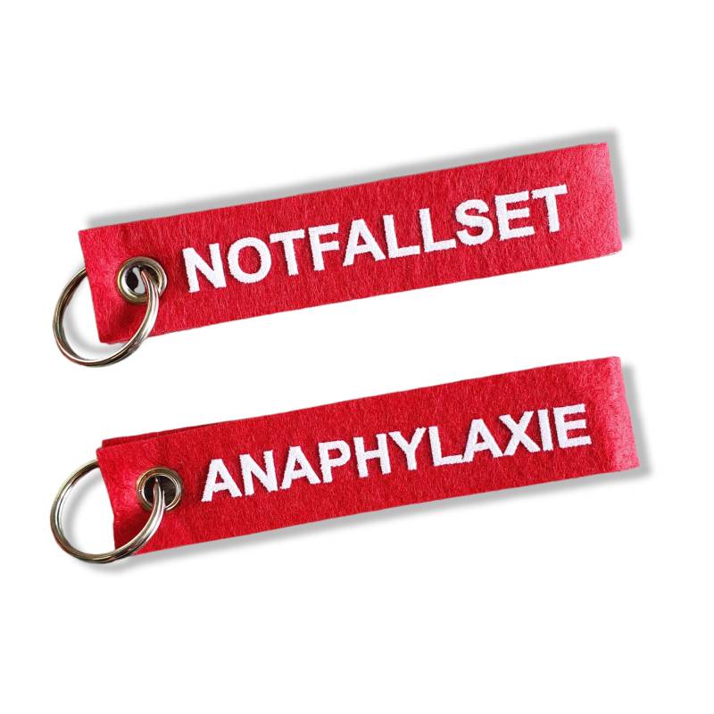 Schlüsselanhänger Filz Motiv Notfallset Anaphylaxie Schlüsselanhänger Filz Motiv Notfallset Anaphylaxie von mgwerbetechnik