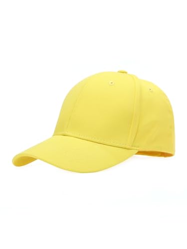 Baseballcap Unisex Käppi Cap Baseballmütze Schirmmütze Damen Herren Hip-Hop-Mütze, Einheitsgröße, Gelb von mh michael heinen