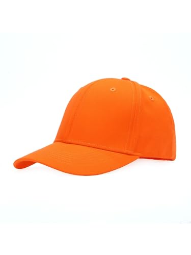 Baseballcap Unisex Käppi Cap Baseballmütze Schirmmütze Damen Herren Hip-Hop-Mütze, Einheitsgröße, Orange von mh michael heinen
