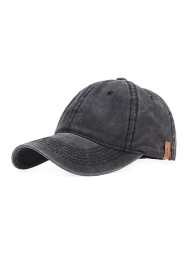 mh michael heinen Unisex Baseball Cap, Verstellbarer Riemen, Basecap, Kappe, Baumwollcap, Cap, 100% Baumwolle, modisch Black OS von mh michael heinen