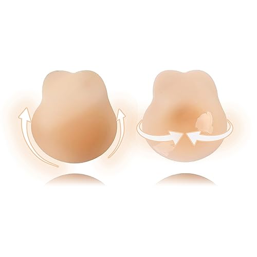 mhinese Häschen Klebe BHS für Frauen, Wiederverwendbare Klebe BH Push Up Invisible Bra - TräGerloser Silikon Selbstklebender BH passt für Den Alltag, Badebekleidung. von mhinese