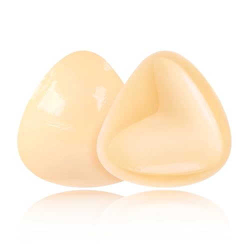 mhinese Klebe BH Push Up Pads - Unsichtbarer, Selbstklebender BH für Kleine & Große Brüste (A/B Cup) - Wiederverwendbare Push Up BH Einlagen für Damen Bikini, Badeanzug, Brautkleid von mhinese