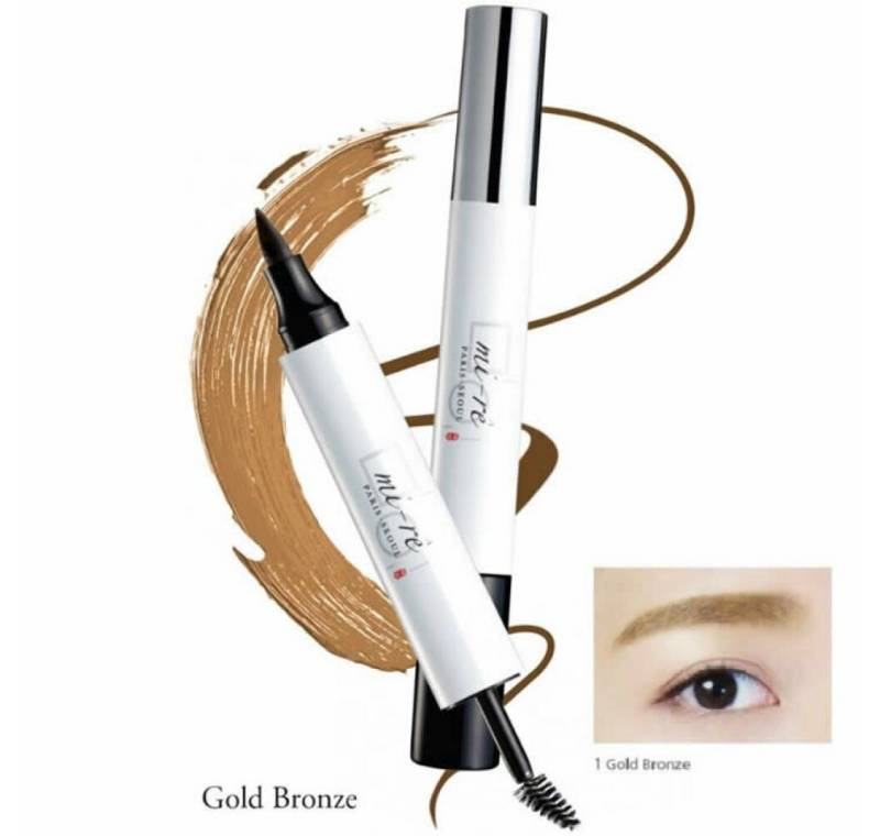 mi-re Mascara Brow Plume Perfection Eyebrow Dye And Mascara Gold Bronze von mi-re