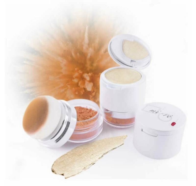 mi-re Puder Mi-Rê Dual Sun-Lit Bronzer & Highlighter Doré von mi-re