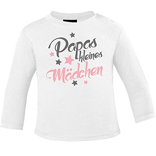 miKalino Baby Longsleeve Papas kleines Mädchen, Farbe:Weiss, Grösse:92-98 von miKalino