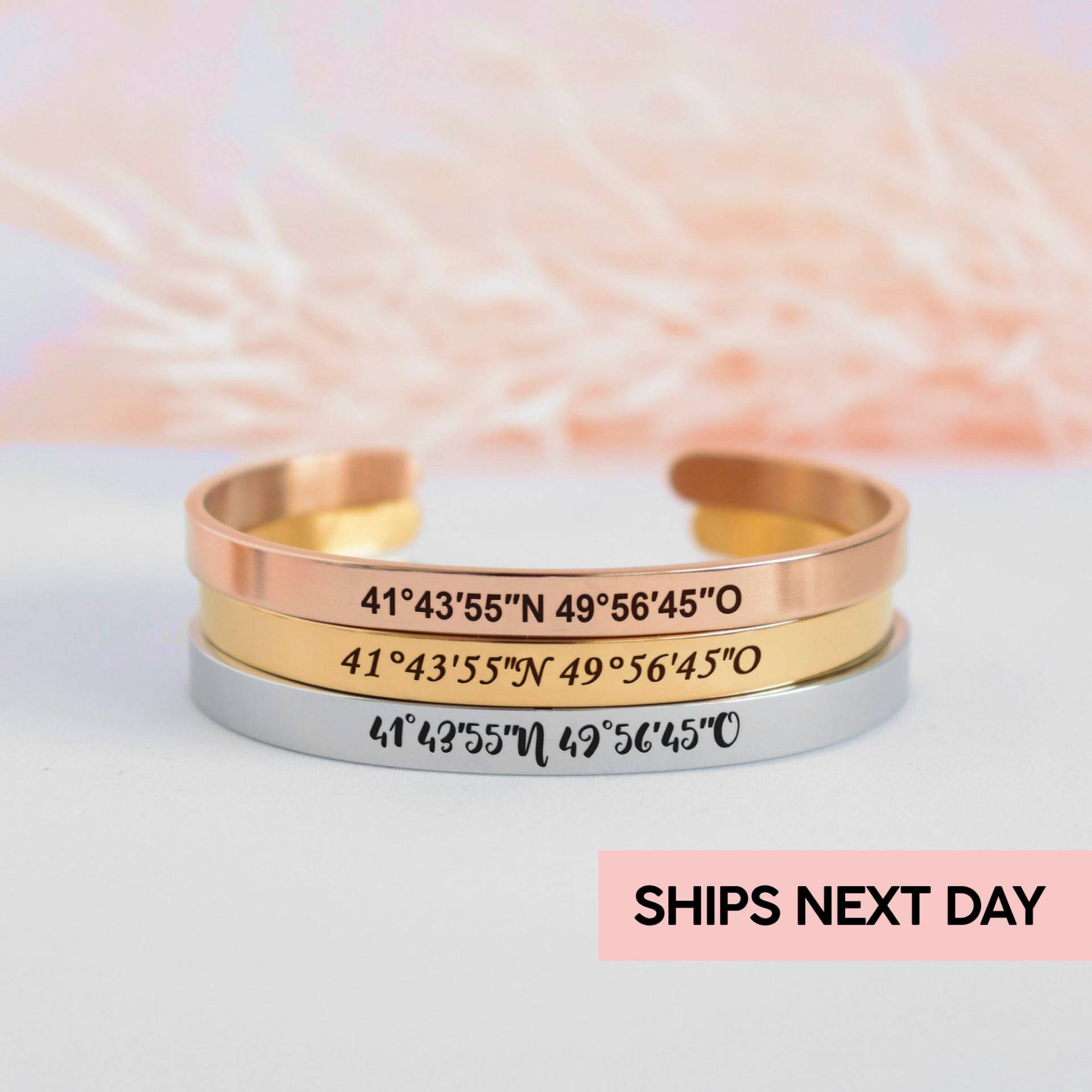 Benutzerdefinierte Koordinaten Armband, Personalisierte Fern Beziehung Armbänder, Länge Breite Passende Armbänder Für Paare Benutzerdefinierte Koordinaten Armband, Personalisierte Fern Beziehung Armbänder, Länge Breite Passende Armbänder Für Paare von miamiabrand