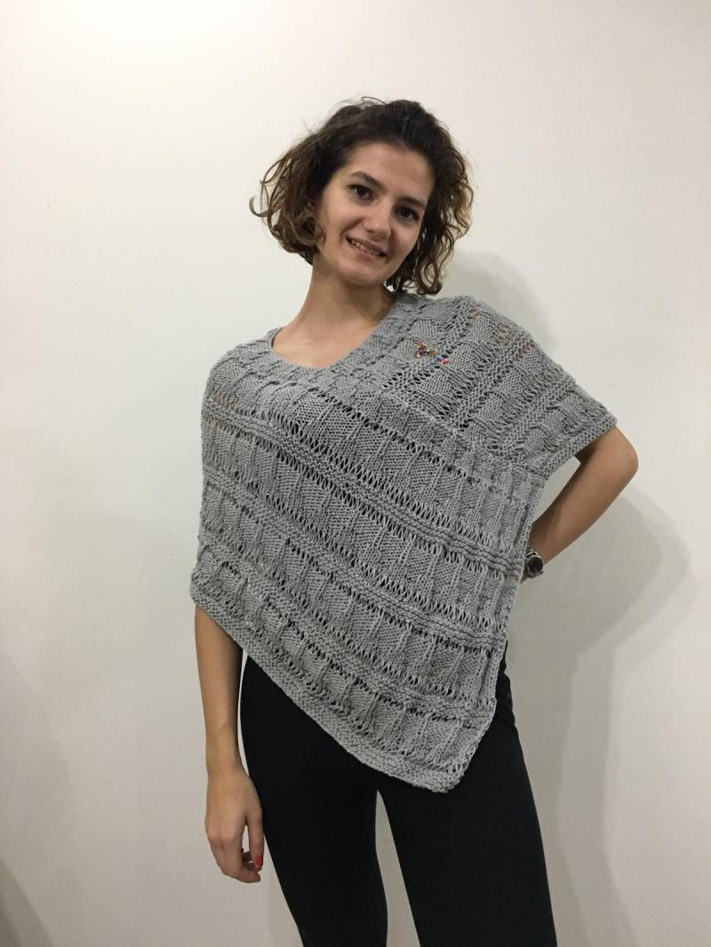Handarbeit/Wolle Handgestrickt Pancho - Us-Verkäufer Handarbeit/Wolle Handgestrickt Pancho - Us-Verkäufer von miamicanvas