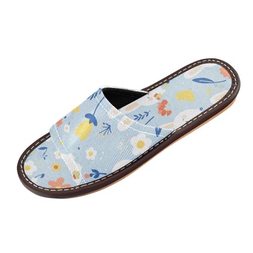 Bad-Hausschuhe für Herren und Damen, lustig, Cartoon-Tiere, Kaninchen, atmungsaktiv, niedlich, individuelle Passform, offener Zehenbereich, für Pool, Hotel, Reisen, Pantuflas para mujer, Kindlicher von miaozhen